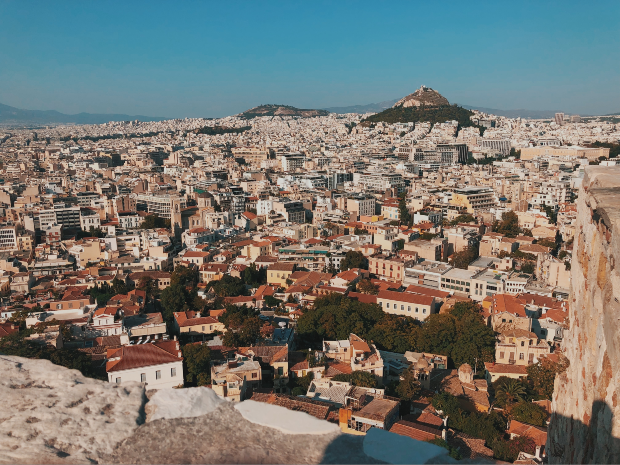 Vue sur Athènes via unsplash