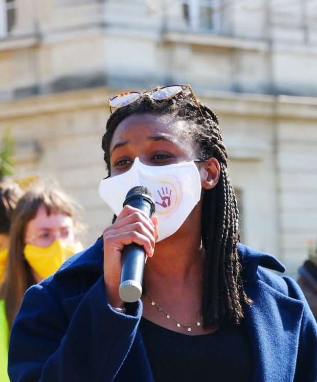 Doris Marchand, Porte-parole AlternatibaANVCop21, Mars 2021, Procès d'Amiens ©Samuel Pnr