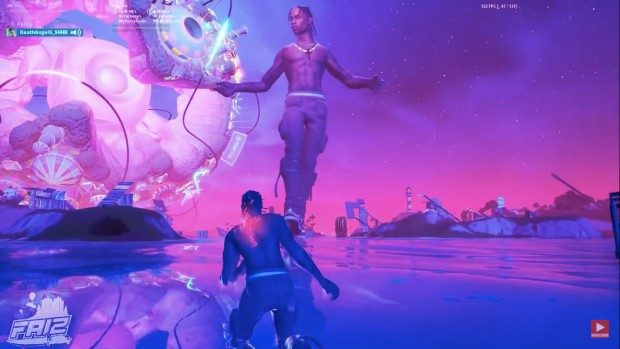 Extrait du concert de Travis Scott sur Fortnite en avril 2020 - Youtube