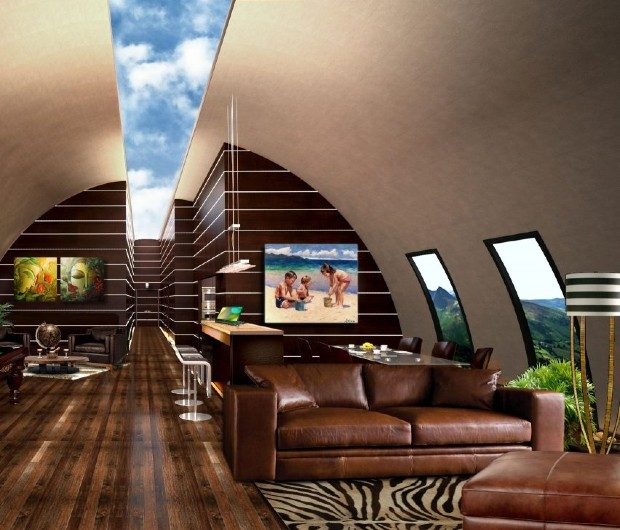 Dans sa version de luxe, le bunker sera doté d'écran simulant le paysage extérieur - Terravivos