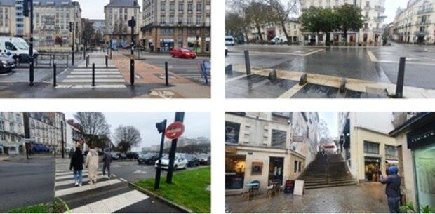 Série de photos réalisées par les étudiants dans le centre-ville de Nantes