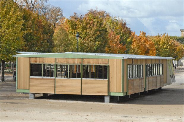 Maison Ferembal, construction démontable conçue par l’architecte et designer Jean Prouvé © Flickr