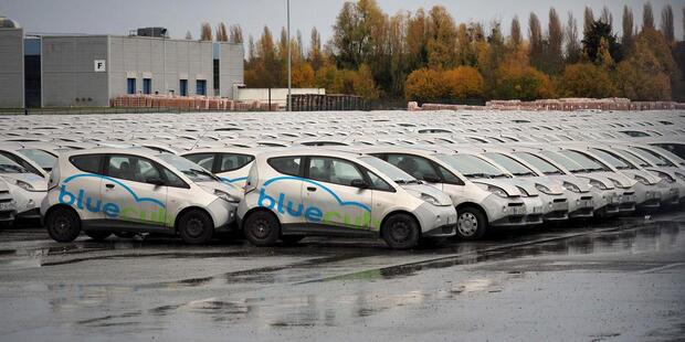 Les Bluecar d'Autolib ne sont plus en circulation depuis 2018 © Guillaume Souvant/AFP