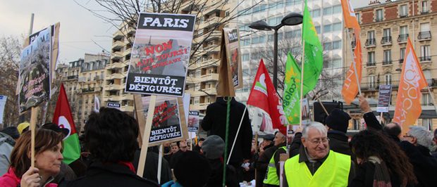 Opposition à la Tour Triangle dans le 13ème arrondissement de Paris ©EELV Paris 13