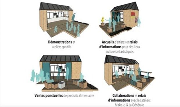 Ateliers sportifs et culturels, ventes éphémères, fablabs et comité de quartier © Agathe Blanchard 