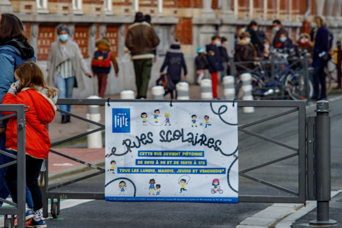 Rue scolaire à Lille - Guilhem Fouques DICOM-Ville de Lille