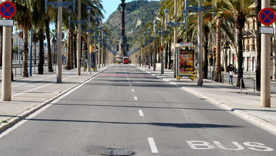 Couloir de bus et pistes cyclables à Barcelone -©rukturfree sur Pixabay