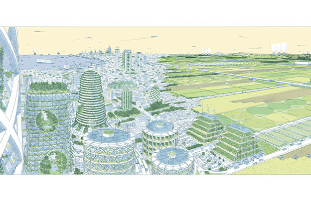 Scenario incorporation - la métropole capitaliste absorbe l'agriculture - Agriculture Architecture