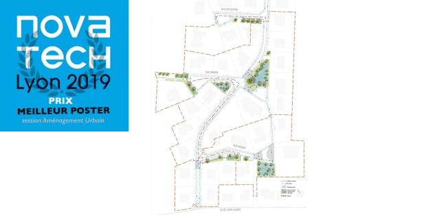  Plan des dispositifs de gestion des eaux pluviales créés dans le quartier Renoir à Portet-sur-Garonne