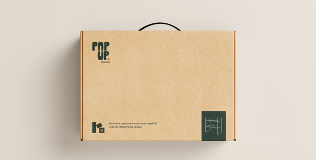 Emballage du kit de mobilier éco-responsable © Lison MARIE